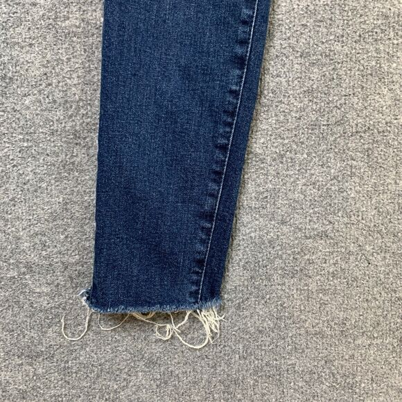 Good American Jeans Womens 4 Denim Stretch Good Legs Raw Chewed Hem Super Skinny - Picture 3 of 13